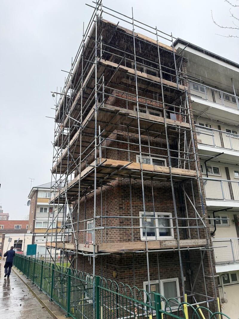 Hackney Residential Refurbishment Scaffolding
